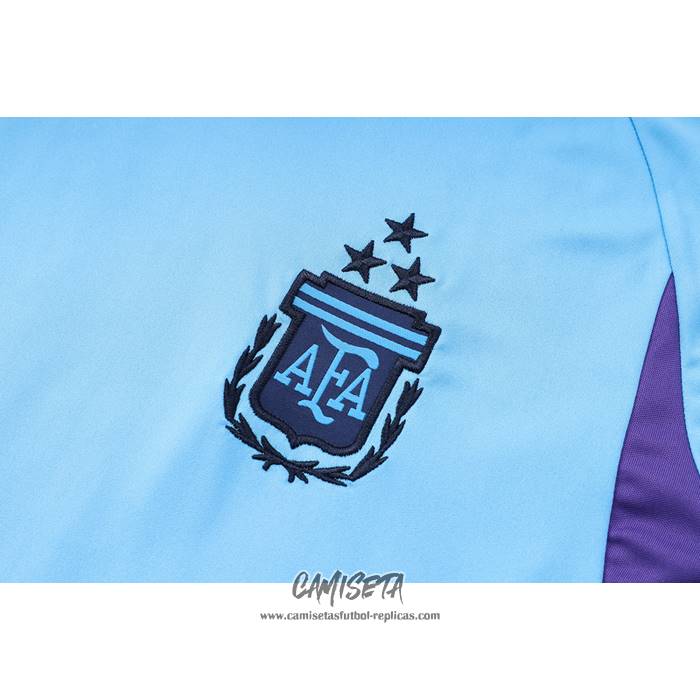 Chandal del Argentina 2023-2024 Manga Corta Azul - Pantalon Corto